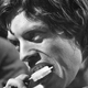 Mick Jagger eating a popsicle